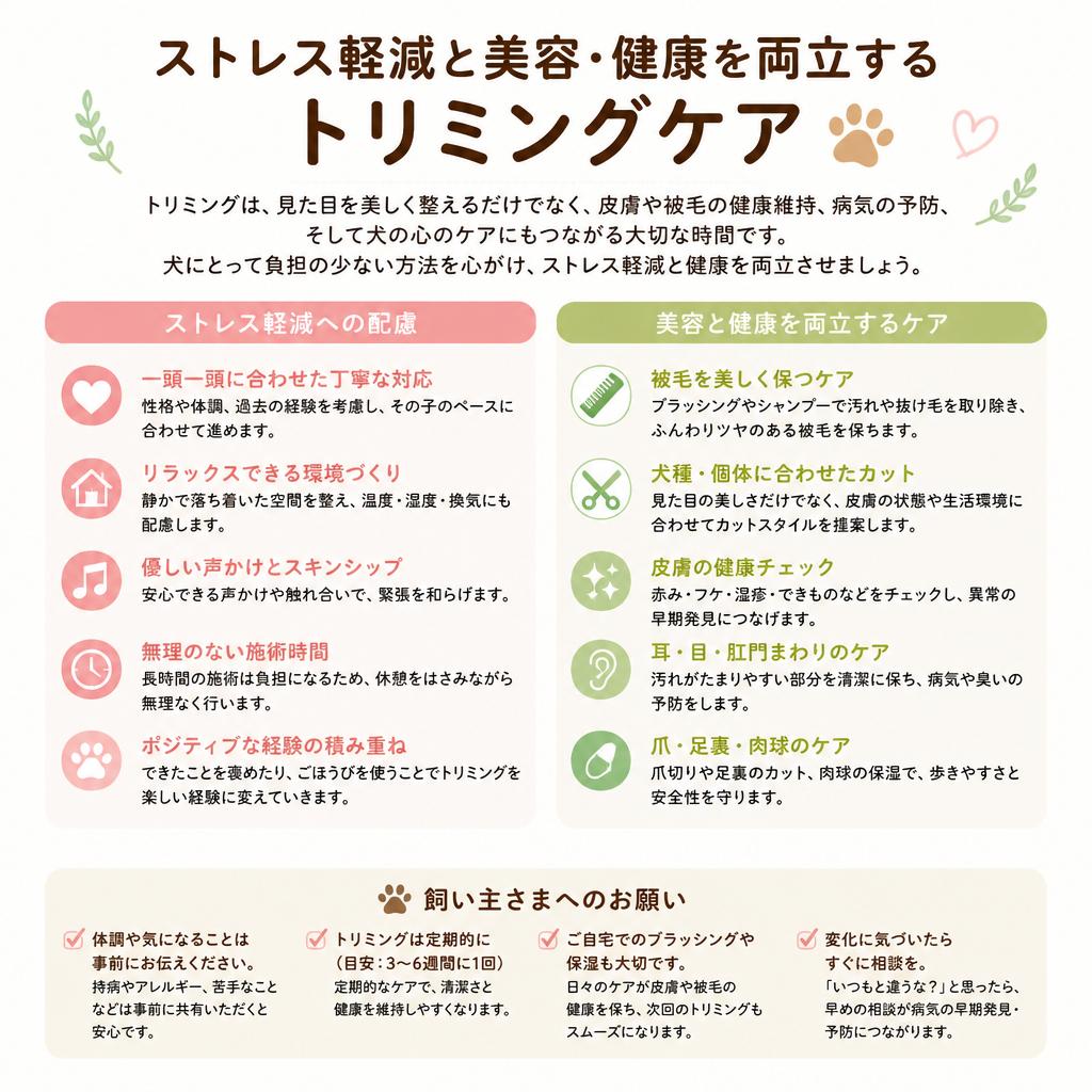 わんコレHOUSEのトリミングサービス