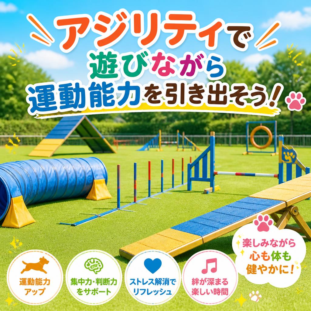 アジリティで遊びながら運動能力を引き出そう！