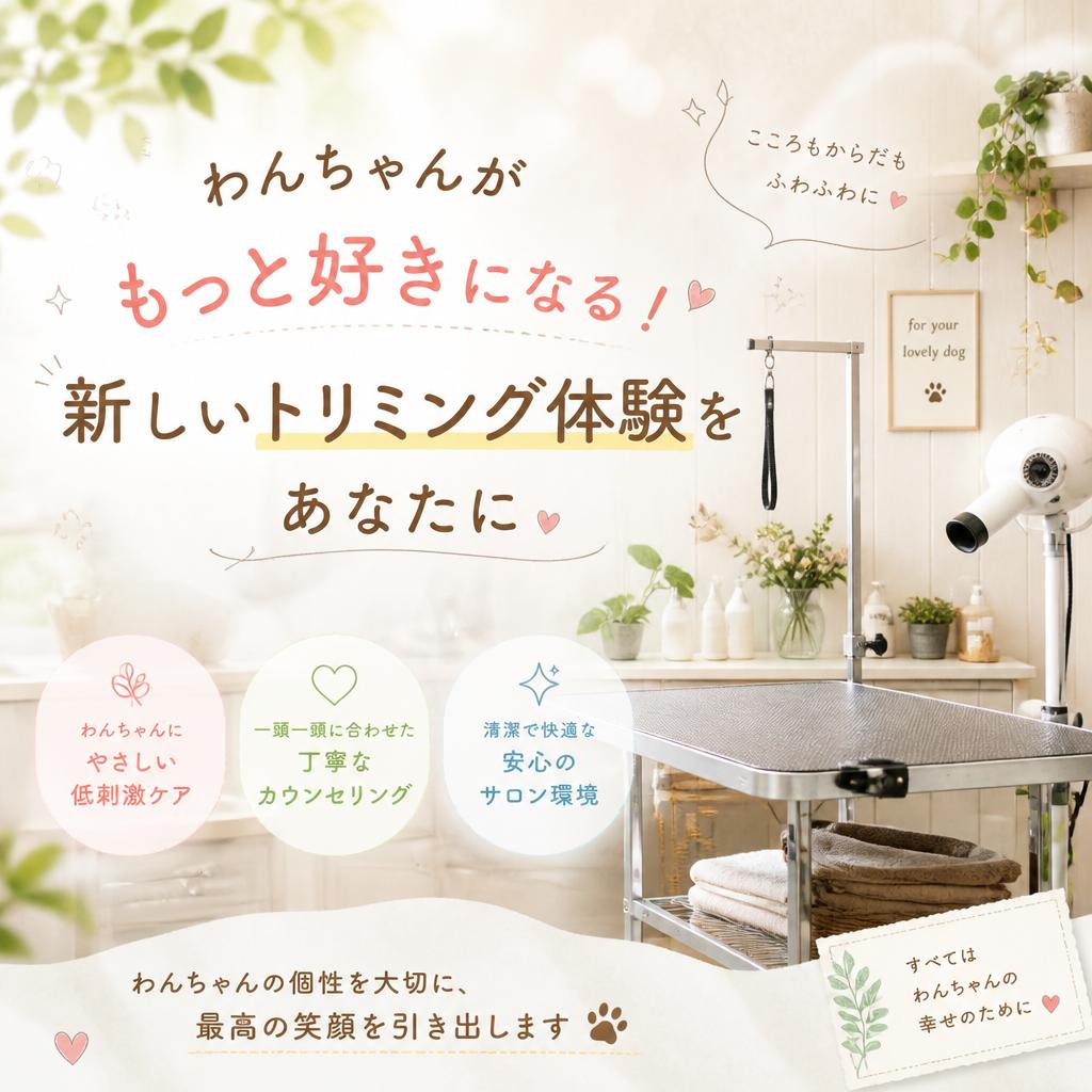 わんちゃんがもっと好きになる！新しいトリミング体験をあなたに
