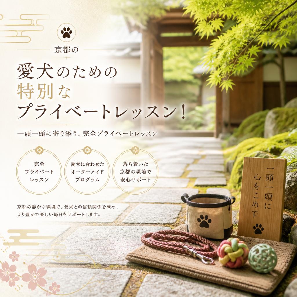 少人数制プライベートレッスン｜京都で犬のしつけならわんコレHOUSE