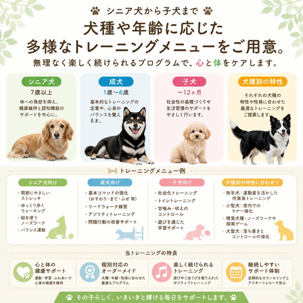 トレーニングメニューの紹介