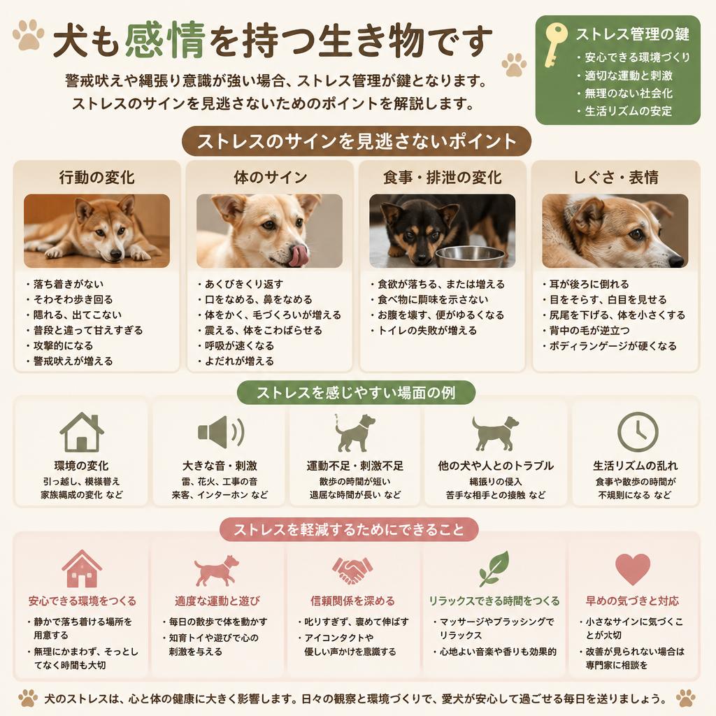 愛犬のストレスを知る
