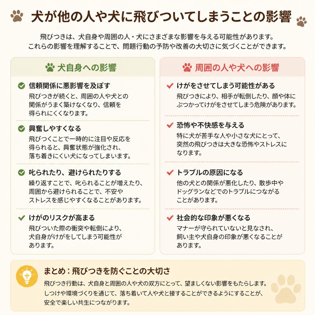 飛びつき癖の影響