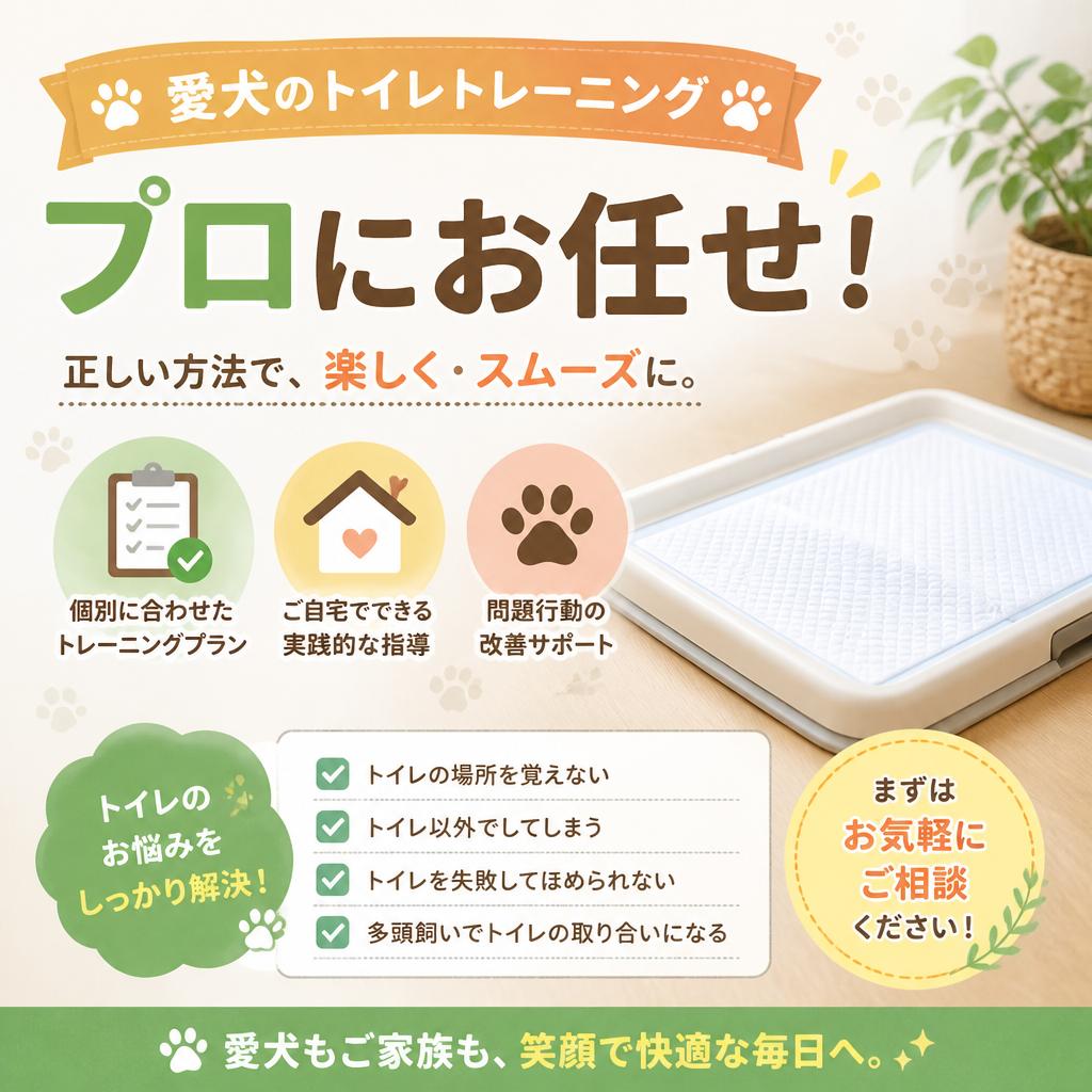 京都 犬のトイレトレーニング｜わんコレHOUSEのしつけ教室