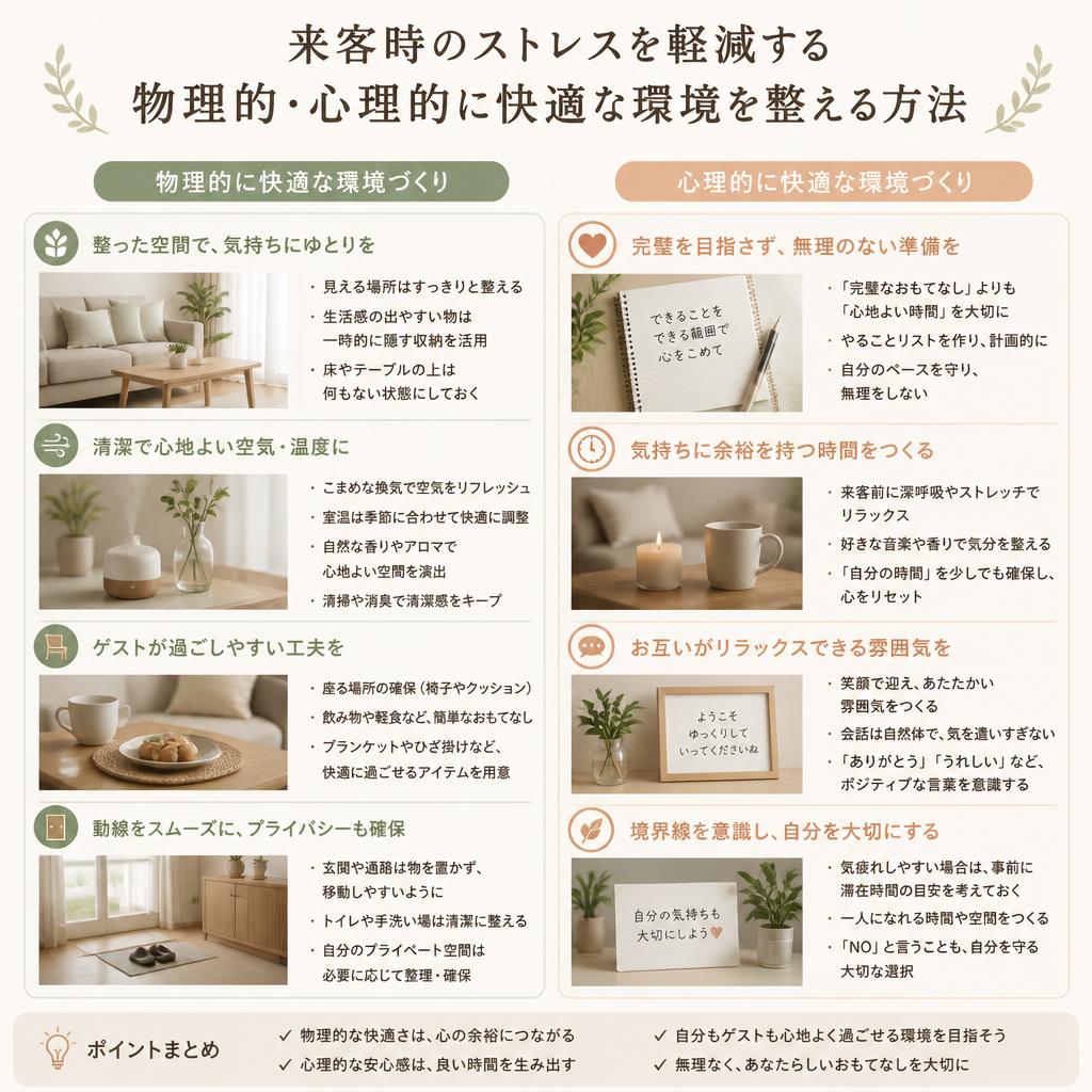 ストレスを軽減する環境づくり