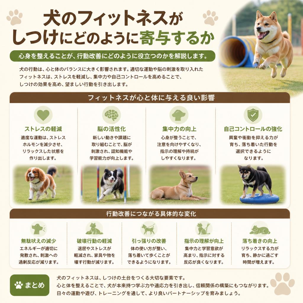 フィットネスとしつけの関係