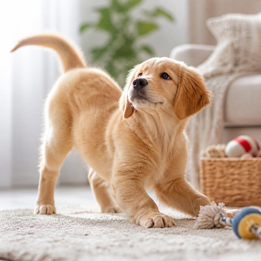 思春期の子犬へのアプローチ